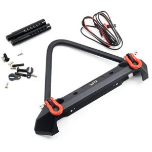 YEAH RACING Aluminum Alloy Front Bumper with LED Light for Axial SCX10 II, Traxxas TRX-4 – Bild 2