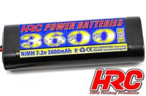 HRC Power Batteries 3600 - NiMH - 7.2V 3600mAh - Stick - Tamiya Stecker