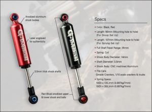 GMADE G-Transition Shock Red 90mm (4) for 1/10 Crawler – Bild 2