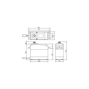 Savöx Servo SW-0240MG Digital (35kg/cm) 7.4Volt – Bild 2