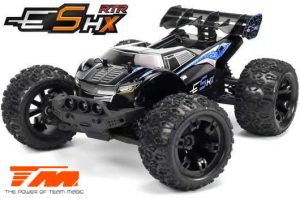Team Magic E5 HX – Schwarz/blau 1/10 Racing Monster Elektrisch - 4WD - RTR - Brushed - Wasserdicht