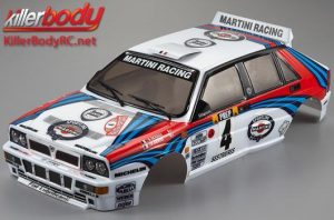 Karosserie - 1/10 Touring / Drift - 195mm - Scale - Fertig lackiert - Box - Lancia Delta HF Integrale - Racing