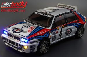 Karosserie - 1/10 Touring / Drift - 195mm - Scale - Fertig lackiert - Box - Lancia Delta HF Integrale - Racing – Bild 6