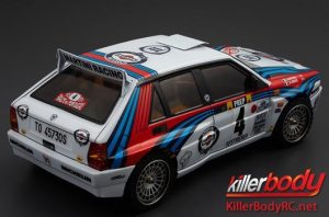 Karosserie - 1/10 Touring / Drift - 195mm - Scale - Fertig lackiert - Box - Lancia Delta HF Integrale - Racing – Bild 4