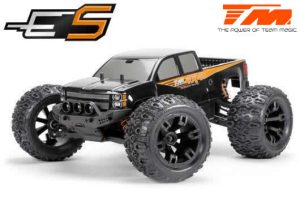 Team Magic E5 - 1/10 Monster Truck Elektrisch - 4WD - RTR - Brushed - Wasserdicht - schwarze Karosserie