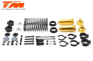Team Magic Ersatzteil - E6 III - Aluminium Gold eloxiert - Stossdämpfer (2 Stk.)