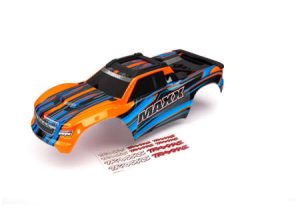 Traxxas Body Maxx orange / decal sheet