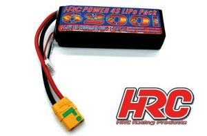 Akku - LiPo 4S - 14.8V 6200mAh 60C/100C - No Case - XT90AS - 35x44x135mm