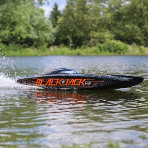 Pro Boat Blackjack 42" 8S Brushless Catamaran RTR: Black/Orange
