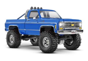 TRAXXAS TRX-4M Chevy K10 4x4 lifted blau 1/18 Crawler RTR Brushed, mit Akku und USB Ladegerät